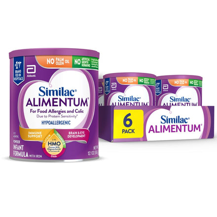 Similac Alimentum with 2'-FL HMO Hypoallergenic Infant Formula, for Food Allergies and Colic Due to Protein Sensitivity, Ready-to-Feed Baby Formula, 8-fl-oz Bottle, Pack of 24