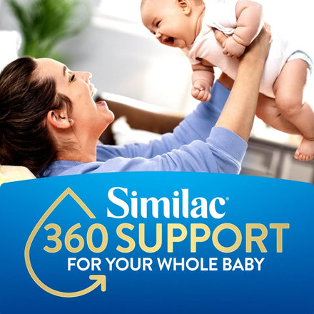 Similac 360 Total Care Infant Formula, Has 5 HMO Prebiotics, Our Closest Prebiotic Blend to Breast Milk, Non-GMO, Baby Formula Powder, 36-oz Value Can, Pack of 3