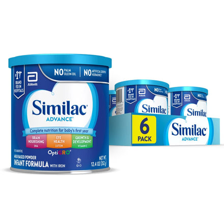 Similac Advance Infant Formula with Iron, Baby Formula Powder, 30.8-oz Value Can