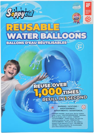 SOPPYCID 12Pcs Reusable Water Balloons, Pool Beach Water Toys for Boys and Girls, Outdoor Summer Toys for Kids Ages 3-12, Magnetic Water Ball for Outdoor Activities