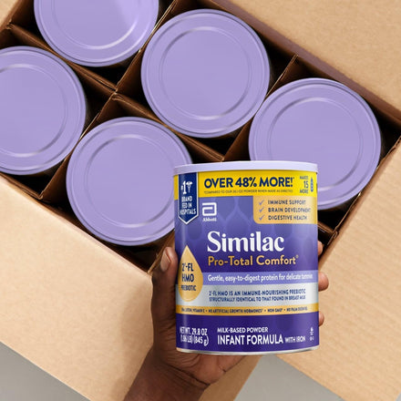 Similac Pro-Total Comfort Infant Formula With Iron, 29.8-oz Value Can, Pack of 6