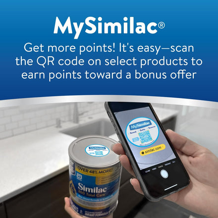 Similac 360 Total Care Infant Formula, Has 5 HMO Prebiotics, Our Closest Prebiotic Blend to Breast Milk, Non-GMO, Baby Formula Powder, 36-oz Value Can, Pack of 3