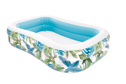 INTEX 58484EP Swim Center Inflatable Family Pool: 277 Gallon Capacity – 120" x 72" x 22" – Blue