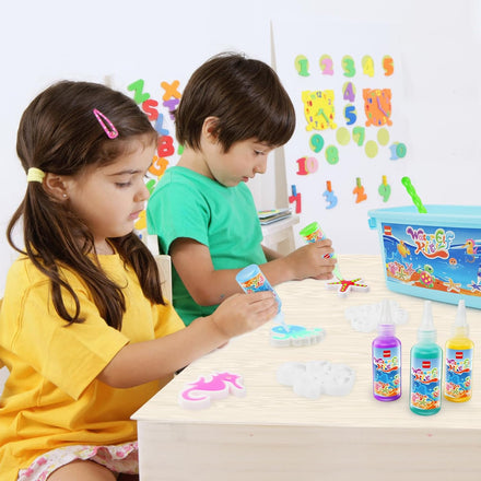 Magic Water Elf Toy Kit, Aqua Fairy Water Gel Kit, Aqua Fairy, Magic Water Elf, Magic Water Gel Kit with 12 Magic Gels and 6 Molds, Children's DIY Magic Elf Water Toy, Gifts for Kids, Boys, Girls