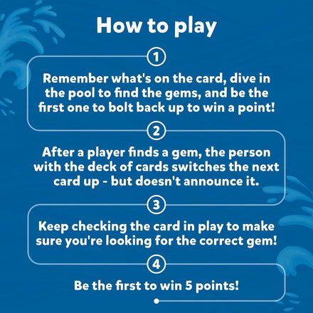 Skillmatics Seek & Splash Diving Gem Toys - Underwater Search and Find Game, Perfect for Swimming Pool & Summer Fun for Kids, Gifts for Boys & Girls Ages 6, 7, 8, 9 & Up