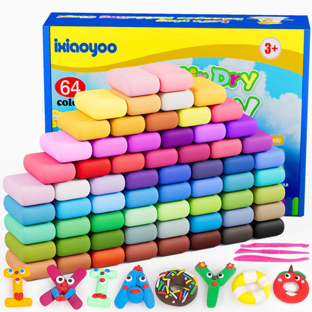 Air Dry Clay, 100 Colors Modelling Clay for Kids, DIY Molding Magic Clay for with Tools, Soft & Non-Sticky, Toys Gifts for Age 3 4 5 6 7 8+ Years Old Boys Girls Kids