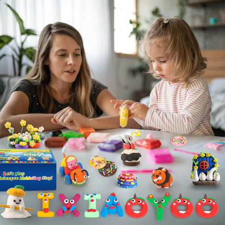 Air Dry Clay, 100 Colors Modelling Clay for Kids, DIY Molding Magic Clay for with Tools, Soft & Non-Sticky, Toys Gifts for Age 3 4 5 6 7 8+ Years Old Boys Girls Kids