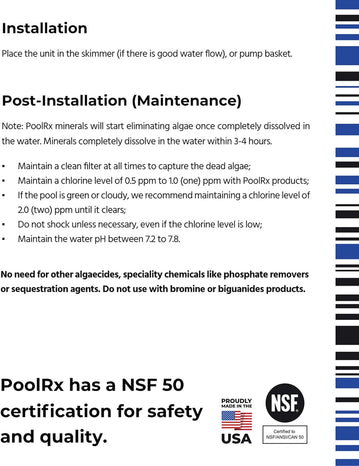 PoolRX+ pool unit 7.5k-20k gallons