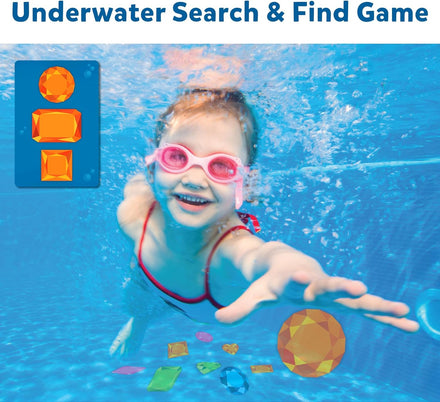 Skillmatics Seek & Splash Diving Gem Toys - Underwater Search and Find Game, Perfect for Swimming Pool & Summer Fun for Kids, Gifts for Boys & Girls Ages 6, 7, 8, 9 & Up