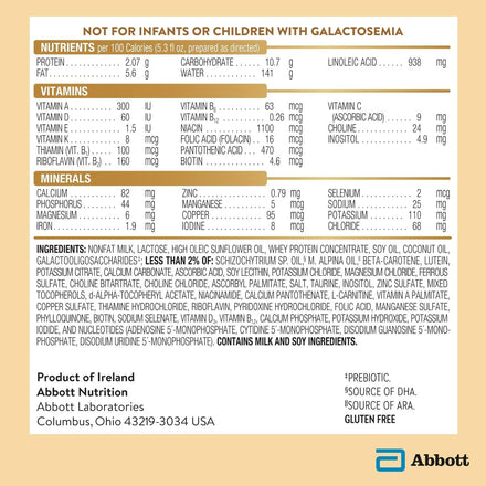 Pure Bliss Irish Farms, Easy-to-Digest Baby Formula, Infant Formula, 0-12 Months, 24.7-oz Can