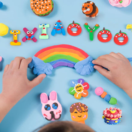 Air Dry Clay, 100 Colors Modelling Clay for Kids, DIY Molding Magic Clay for with Tools, Soft & Non-Sticky, Toys Gifts for Age 3 4 5 6 7 8+ Years Old Boys Girls Kids