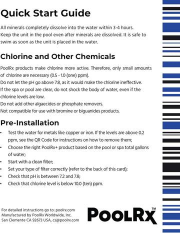 PoolRX+ pool unit 7.5k-20k gallons