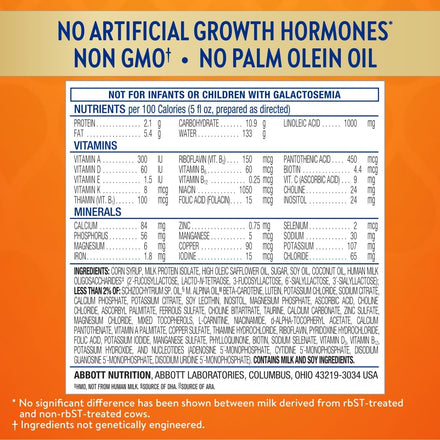 Similac 360 Total Care Sensitive Infant Formula for Fussiness & Gas Due to Lactose Sensitivity, Has 5 HMO Prebiotics, Non-GMO, Baby Formula Powder, 20.1-oz Tub