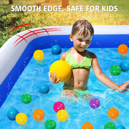 Inflatable Swimming Pool, 120" x 72" x 22" Kiddie Pools, Family Lounge Pools Thickened Above Ground Family Pool for Summer Water Party, Backyard, Garden Lawn, Blue