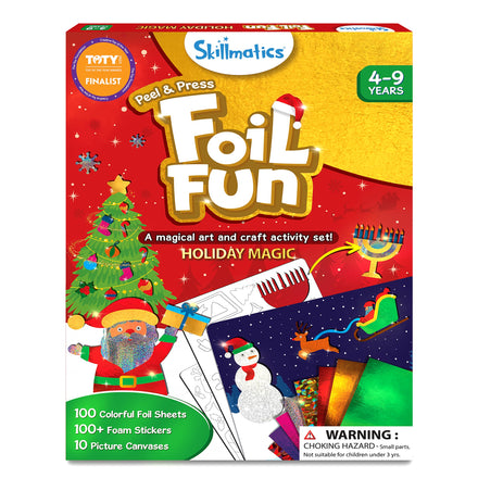 Skillmatics Art & Craft Activity - Foil Fun Animals, No Mess Art for Kids, Travel Toys, Craft Kits, DIY Creative Activity, Gifts for Boys & Girls Ages 4, 5, 6, 7, 8, 9