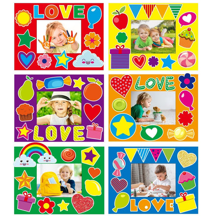 chiazllta 30 Pack Summer Crafts Kit for Kids End of School Year Picture Frames Beach DIY Art Crafts Classroom Summer Activities Game Party Favor