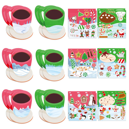 CY2SIDE Summer Beach Stickers - 12PCS Summer Drifting Bottles Sticker Art Craft for Kid Make Your Own Beach Sticker Scene with Pineapple Flamingo DIY Hawaii Party Game Class Fun Activities