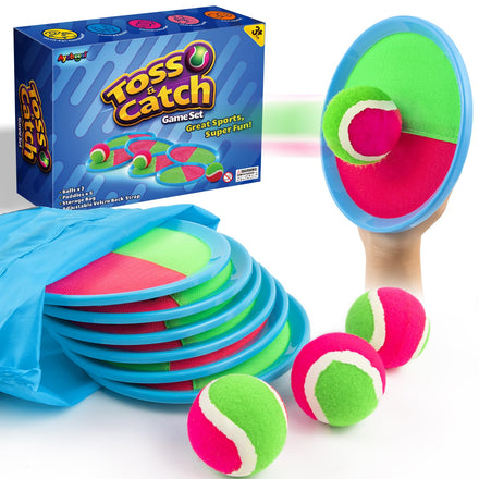 Ayeboovi Toss and Catch Ball Game Outdoor Toys for Kids Yard Games Beach Toys Outside Games for 3 4 5 6 7 8 9 10 Year Old Boys Girls (Upgraded)