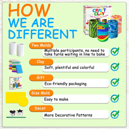 MHMYDIS Make Your Own Clay Luminaries - Arts and Crafts kit for Boys Girls and Teens Age 6 7 8 9 10 11 12 Year Old and up - Creative Clay Lantern Toys for 8-12 Year Olds