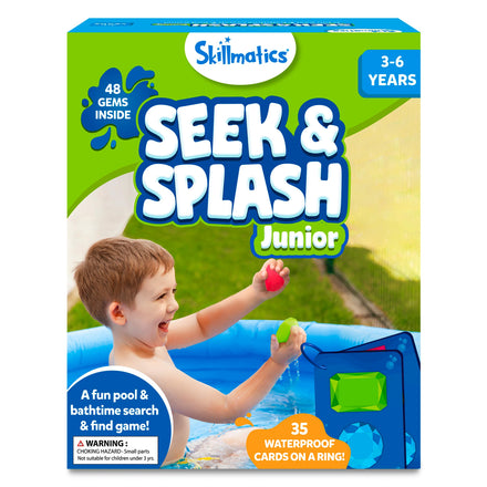 Skillmatics Seek & Splash Diving Gem Toys - Underwater Search and Find Game, Perfect for Swimming Pool & Summer Fun for Kids, Gifts for Boys & Girls Ages 6, 7, 8, 9 & Up