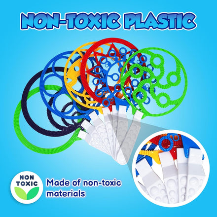 Giant Bubble Wands, Bubble Toys, Large Blowing Rings, Variety Shapes Set for Big Soap Bubbles, Includes Huge Bubble Mix Solution Kit 11 Pack, Summer Party, Park Beach Fun Activities