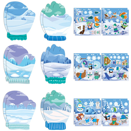 CY2SIDE Summer Beach Stickers - 12PCS Summer Drifting Bottles Sticker Art Craft for Kid Make Your Own Beach Sticker Scene with Pineapple Flamingo DIY Hawaii Party Game Class Fun Activities