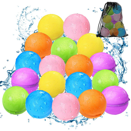 SOPPYCID Reusable Water balloons, Summer Toy Water Toy for Boys and Girls, Pool Beach Toys for Kids ages 3-12, Outdoor Activities Water Toys Self Sealing Water Splash Ball for Fun (6Pack)