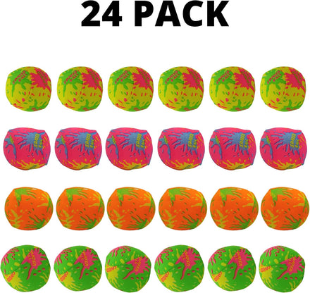 4E's Novelty 24 Pack - 2" Water Bomb Splash Balls - Mini Water Absorbent Ball - Kids Pool Toys, Outdoor Water Fight Game Activities for Kids, Beach Pool Party Favors, End of Year Student Gifts