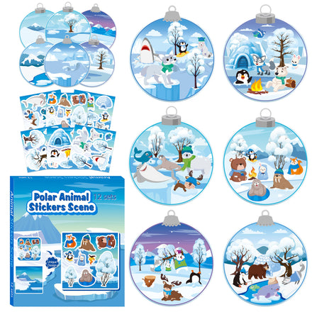 CY2SIDE Summer Beach Stickers - 12PCS Summer Drifting Bottles Sticker Art Craft for Kid Make Your Own Beach Sticker Scene with Pineapple Flamingo DIY Hawaii Party Game Class Fun Activities