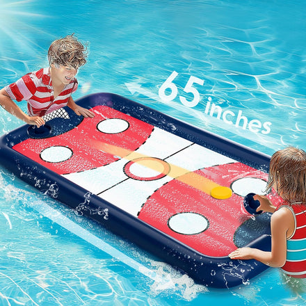 Pool Wave Kids Hockey Pool Game Toys, Big Inflatable Floating Water Play Swimming Toy, Fun Indoor Outdoor Activity Yard Beach Sports, Cool Summer Family Party Gift 5 6 7 8 10 12 Yr Boy Girl Teen Adult