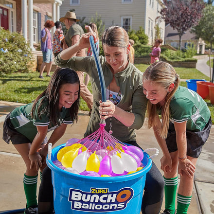 Bunch O Balloons Crazy Color by ZURU, 200+ Rapid-Filling Self-Sealing Water Balloons for Outdoor Family, Friends, Children Summer Fun, Amazon Exclusive (6 Pack)