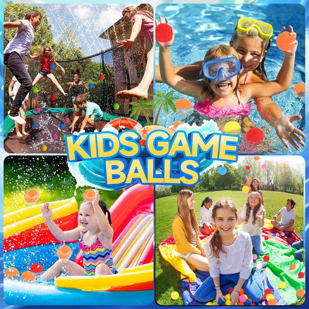 90 Pcs Reusable Water Balls, Reusable Water Balloons for Outdoor Toys and Games, Water Toys for Kids and Adults Boys and Girls - Summer Balls for Pool and Backyard Fun