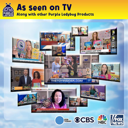 PURPLE LADYBUG SunGemmers Suncatcher Gem Art for Kids – Fun Summer Activity for Ages 6-12, Birthday Gift for Girls 6-8, 7-8, Arts & Crafts Activities, Window Diamond Art Kit