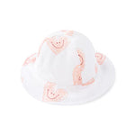 pureborn Baby Girl's Sun Hat Infant Girls Soft Cotton Bucket Hat Wide Brim Sun Protection Cap 3-6 Months