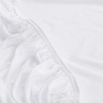 Serta Power Chill Queen Size Waterproof Mattress Cover, Soft and Breathable Cooling Mattress Protector, 15" Elastic Deep Pocket for Secure Fit, White