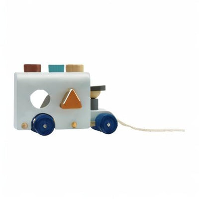 PlanToys® Sorting Bus Wooden Toy for Kids Ages 3+ | Montessori Shape & Colour Learning Activity for Sorting, Coordination & Fine Motor Skills | Eco-Friendly Educational Playset
