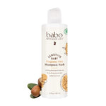 Babo Botanicals sensitive baby shampoo and wash bottle on a white background