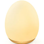 MediAcous Night Lights for Kids Room, Baby Night Light with 7 Colors Changing & Dimming Function, Rechargeable Kids Night Light with 1 Hour Timer & Touch Control, Up to 100H, Wood Grain