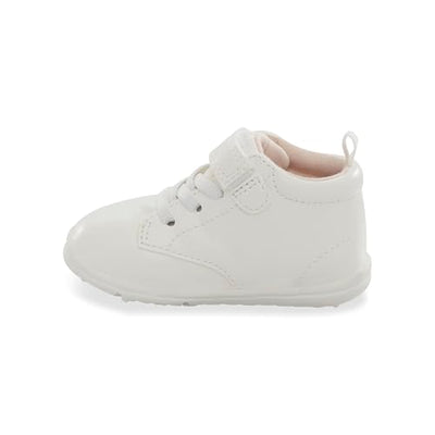 Carter's baby boys Charlie-p First Walker Shoe, White, 5.5 Infant US