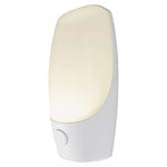 Energizer Manual On/Off LED Night Light Plug-in, Push Button, Compact, Contemporary, for Bedroom, Livingroom, Hallway, Bathroom, Nursery, Basement, White, 37099, 1 Pack