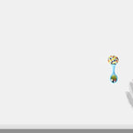 Fisher-Price Newborn Toys Rattle 'n Rock Maracas, Set of 2 Soft Musical Instruments for Babies 3+ Months, Blue & Orange