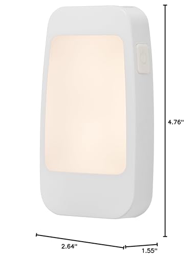 GE 4-in-1 LED Power Failure Night Light, Dusk-to-Dawn Sensor, Foldable Plug, Portable, Flashlight, Ideal for Storm, Outage, Emergency, Blackout, Hurricane, Tornado, White, 29679