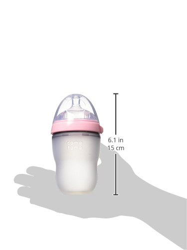Comotomo Baby Bottle Single Pack, Pink, 8oz