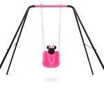 Disney Minnie Mouse 2-in-1 Outdoor Swing by Delta Children – for Babies and Toddlers – Full Bucket Seat
