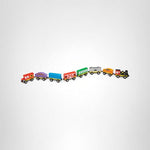 Melissa & Doug Wooden Magnetic Train Cars - 8 Piece Educational and Skill-Building Wooden Toy for Boys and Girls