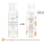 Babo Botanicals Sensitive Baby Fragrance-Free Newborn Foam Wash - Gentle formula - Oat, Shea & Cocoa Butter - EWG Verified - Vegan - From birth on