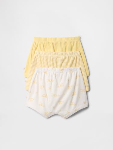 GAP Unisex-Baby 3-Pack Pull-on Shorts Pale Banana 12-0824Tcx 18-24M