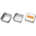 Babo Botanicals Shampoo Solid Bar 2-1 Holder, Travel Case with Lid, Shower Tray with Draining Layer; Aluminum Case for Shampoo or Soap, TSA