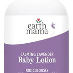 Earth Mama Calming Lavender Baby Lotion for Dry Skin, Calendula Cream for Newborn Skin Care, Organic Moisturizer for Children with Aloe Juice, Rooibos, & Shea Butter, Lavender Lotion, 8 Fl Oz