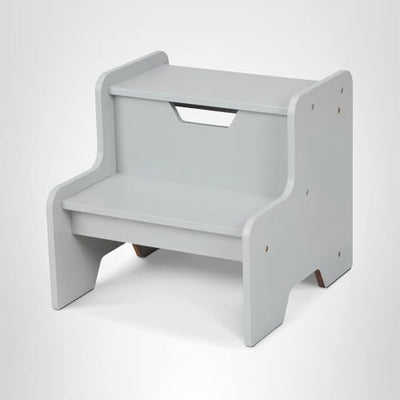 Melissa & Doug Kids Furniture Wooden Step Stool - Gray
